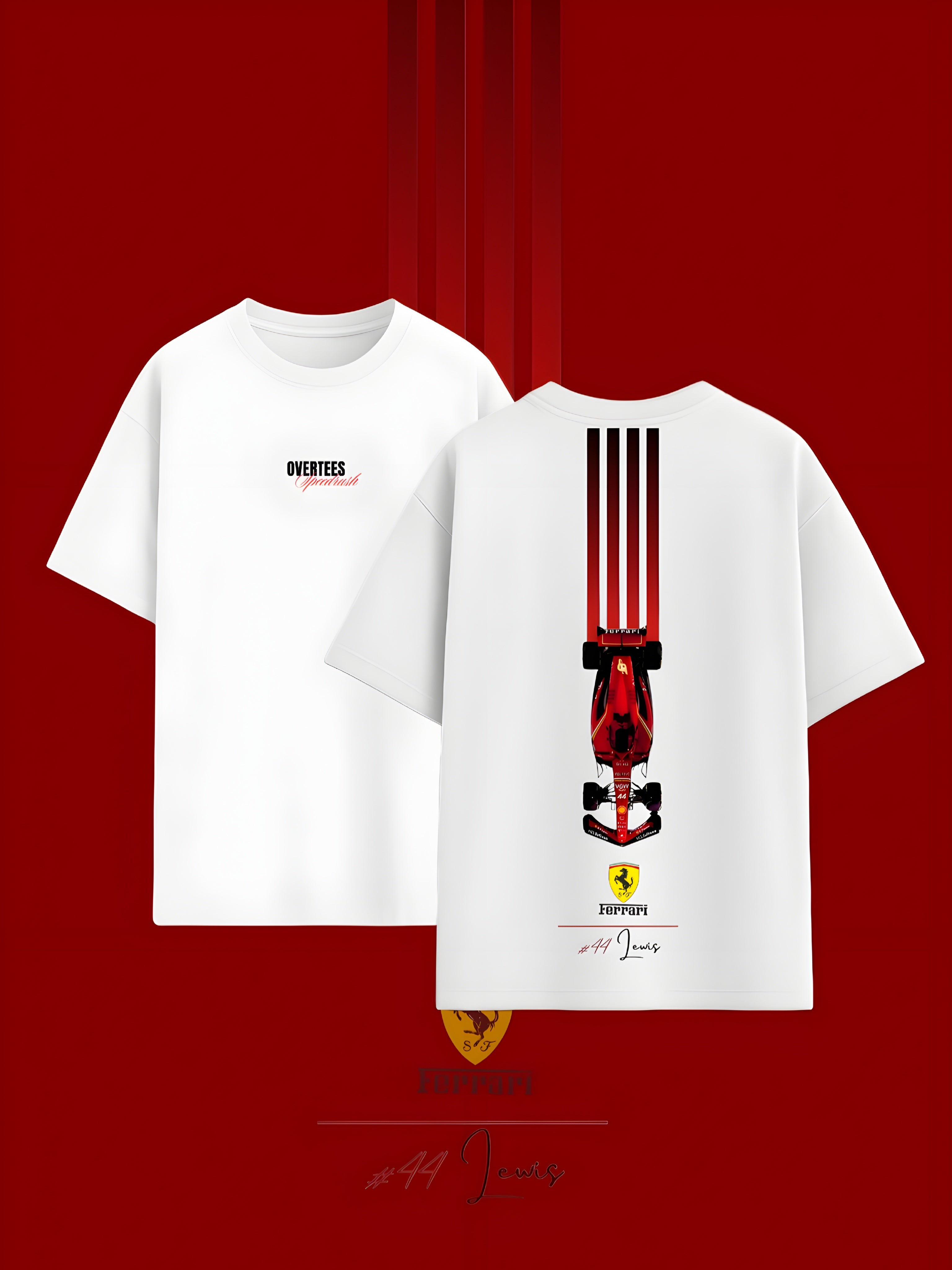 OVERTEES:"Speedline #44 Lewis" Oversized Tee- Speed rush Edition