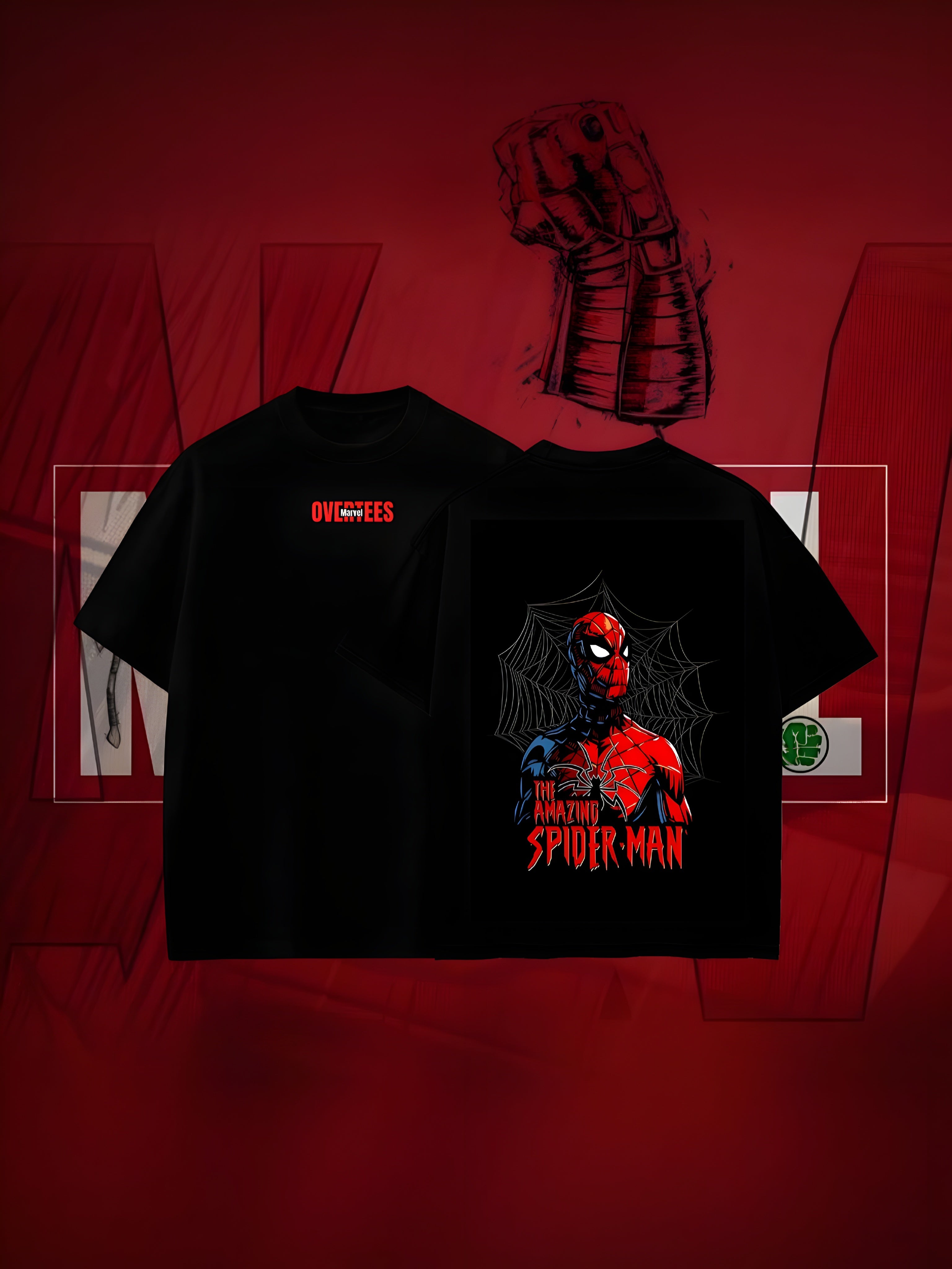 OVERTEES: MARVEL Edition "The Amazing SPIDERMAN" Oversized tee