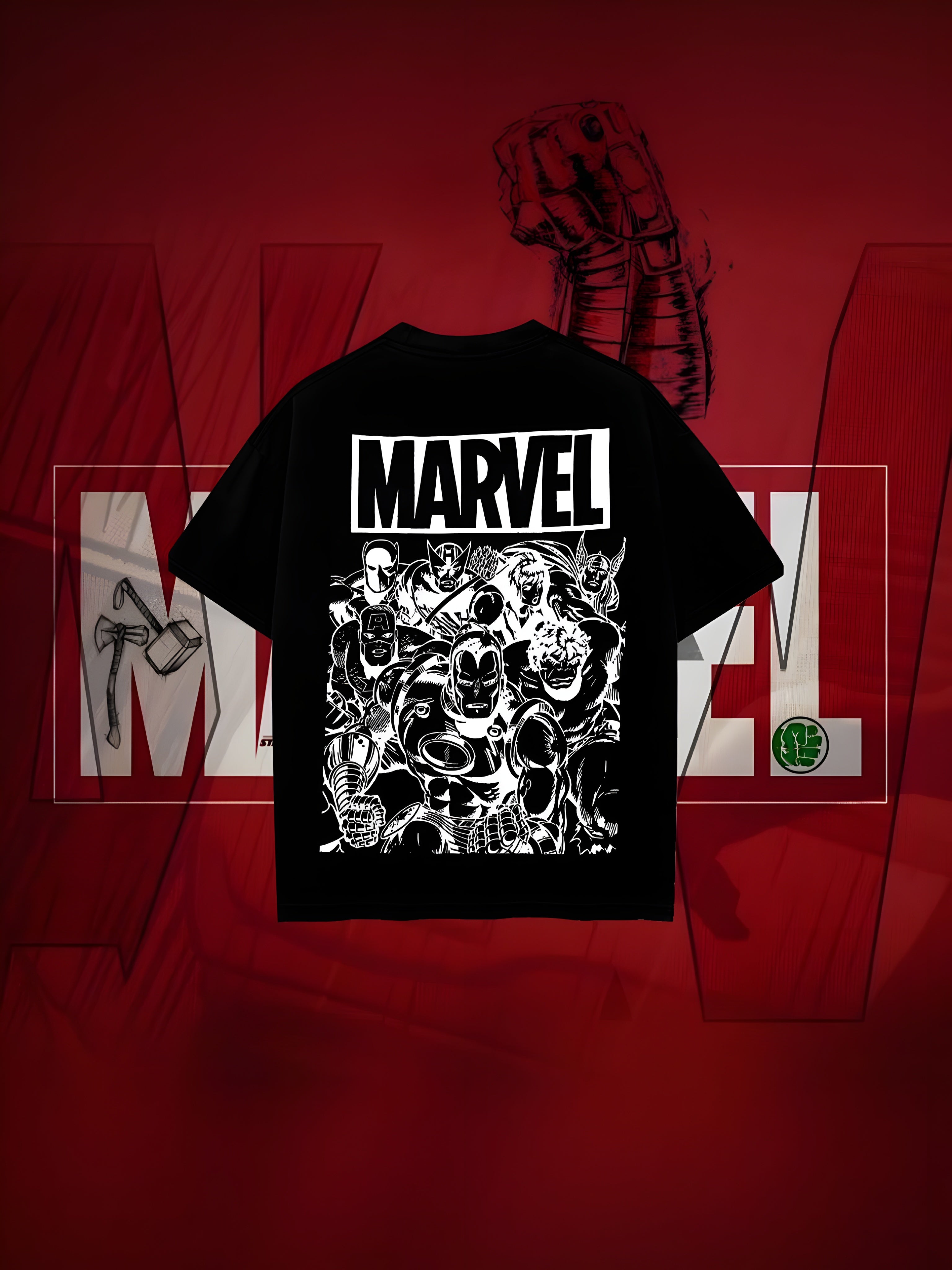 OVERTEES: MARVEL Edition "Marvel Classic Heroes - Oversized tee
