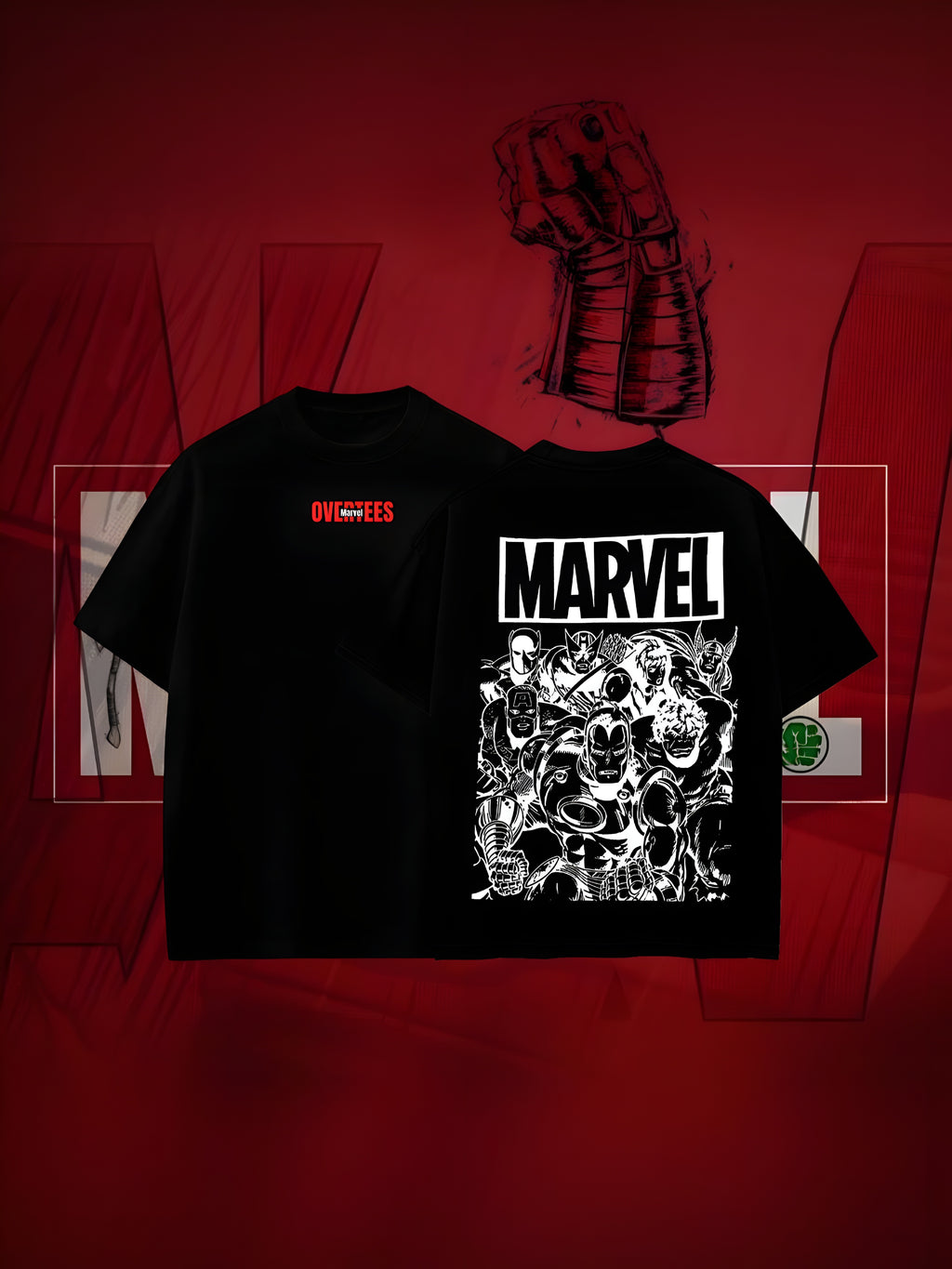 OVERTEES: MARVEL Edition "Marvel Classic Heroes - Oversized tee