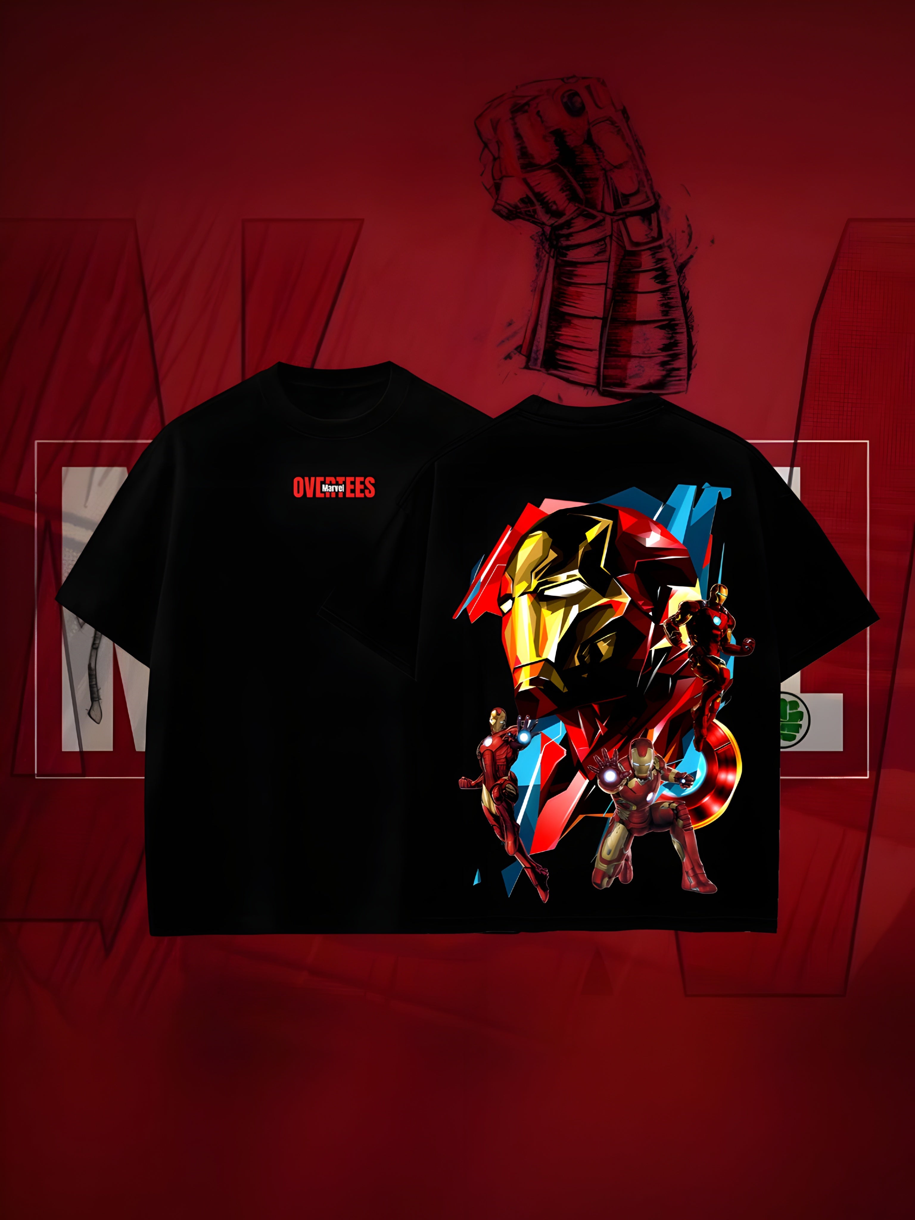 OVERTEES: MARVEL Edition "Iron Man" oversized Tee