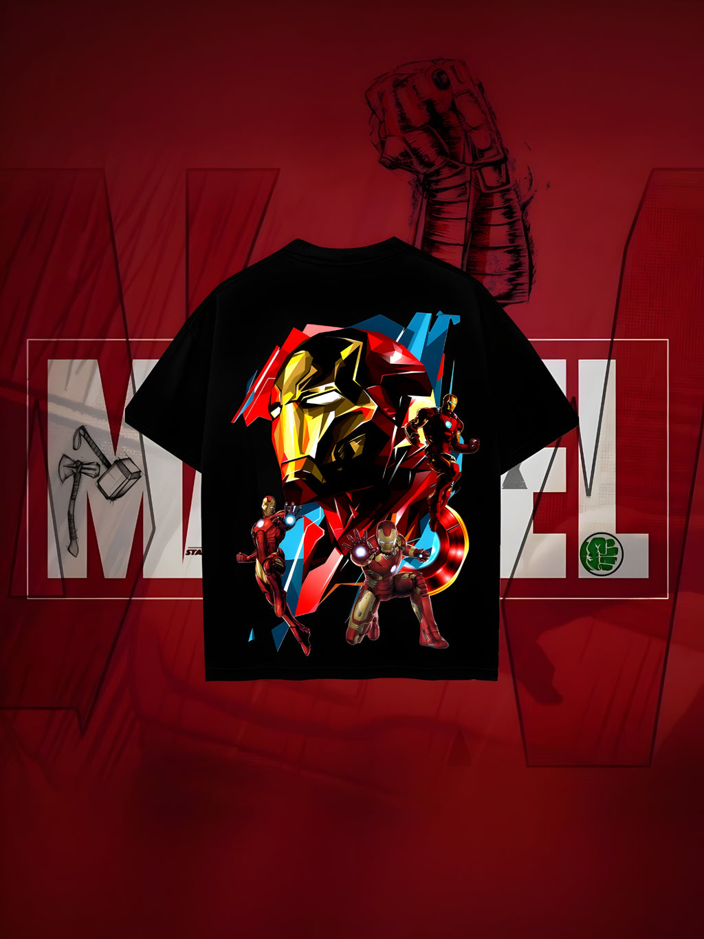 OVERTEES: MARVEL Edition "Iron Man" oversized Tee