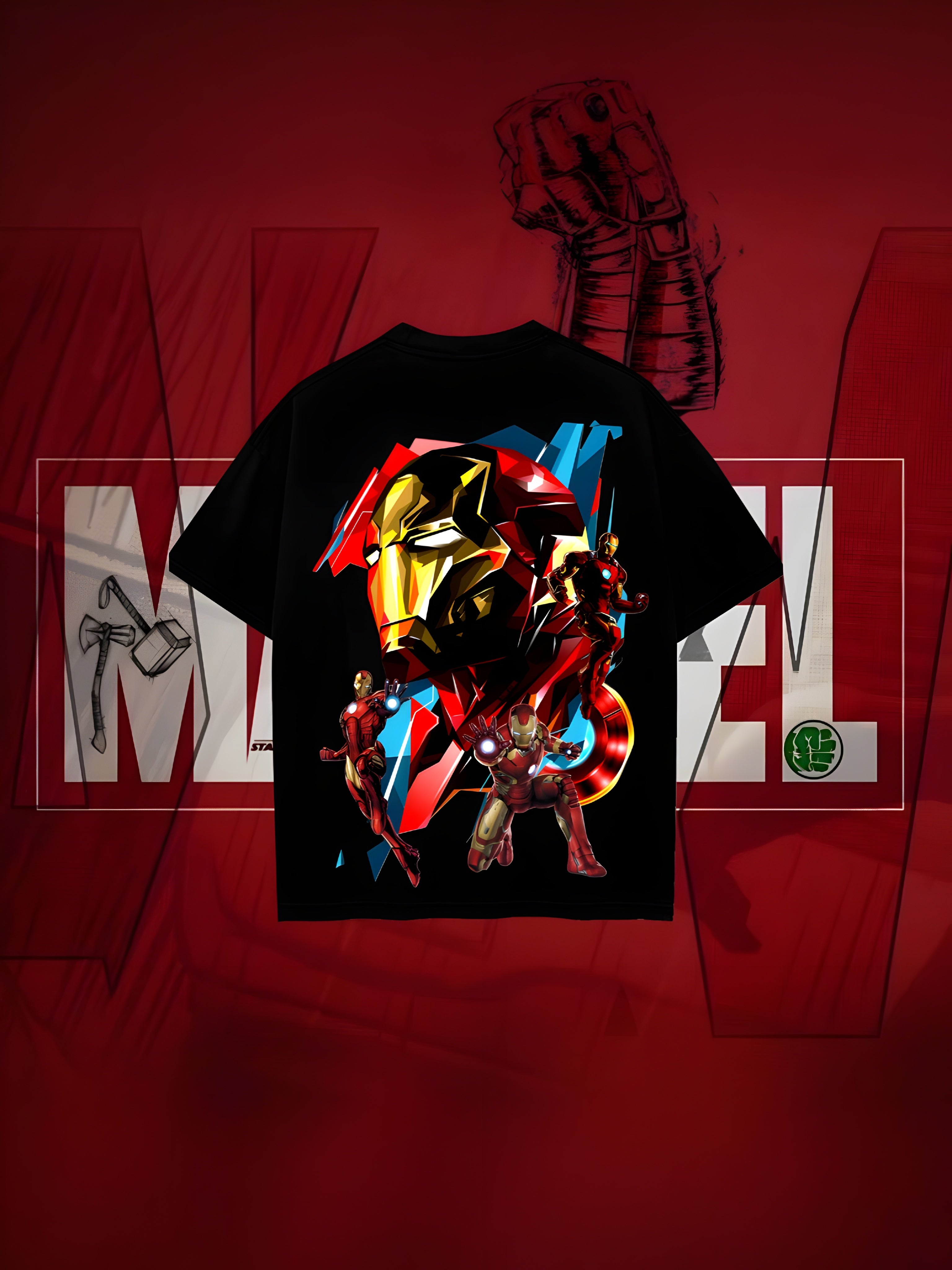 OVERTEES: MARVEL Edition "Iron Man" oversized Tee