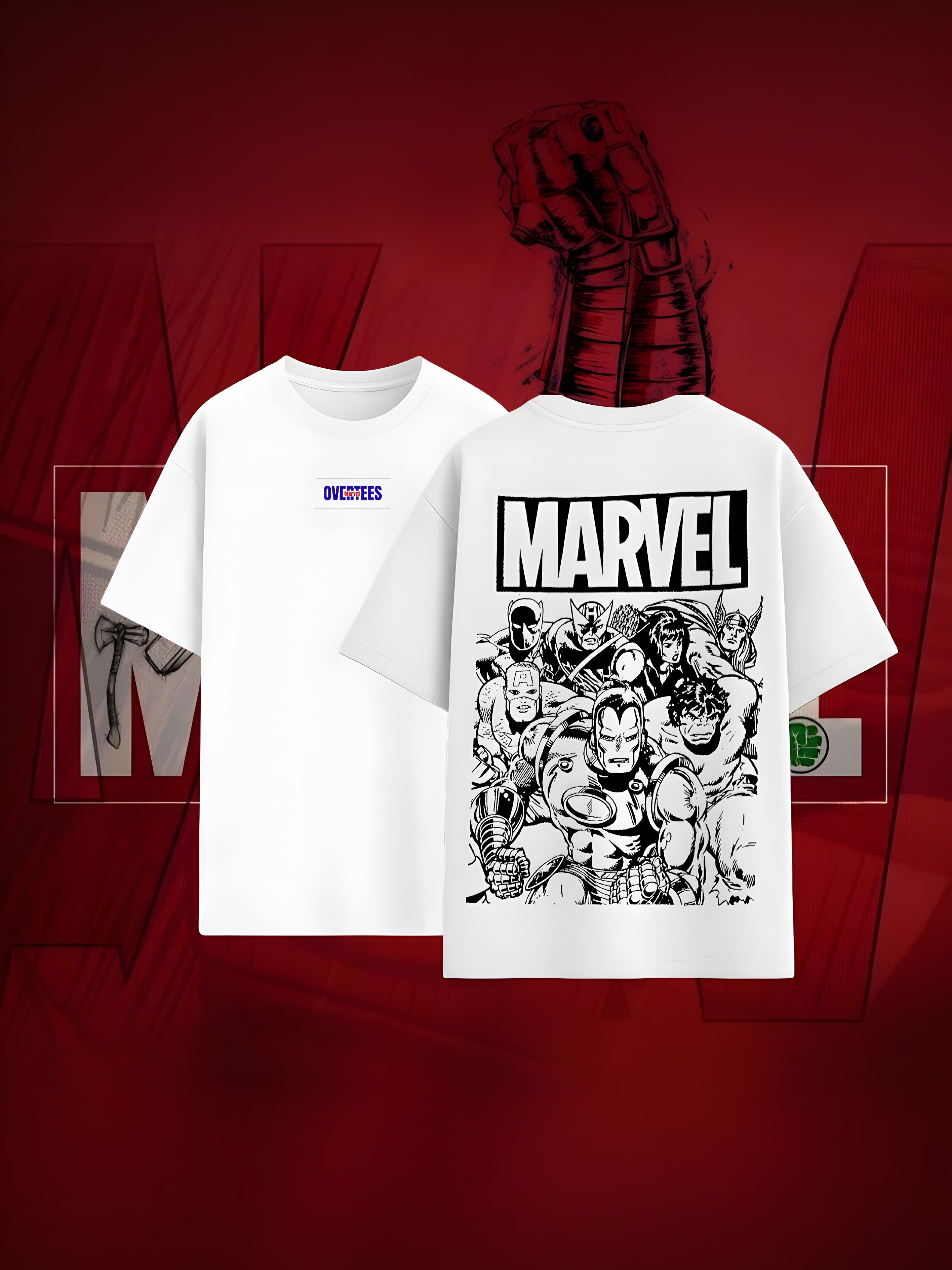 OVERTEES: MARVEL Edition "Marvel Classic Heroes - Oversized tee