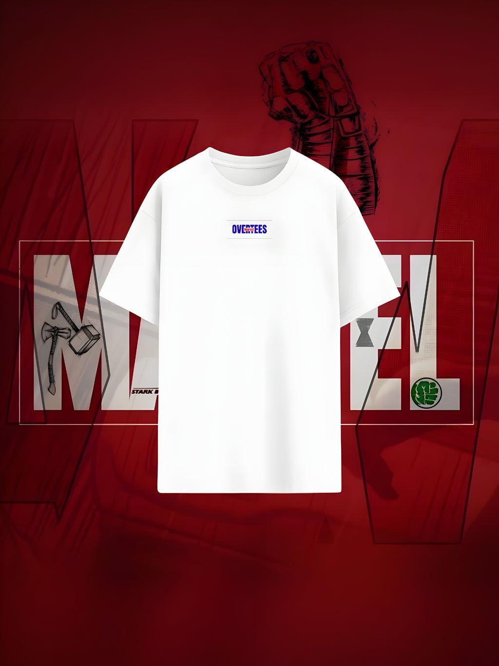 OVERTEES: MARVEL Edition "Iron Man" oversized Tee