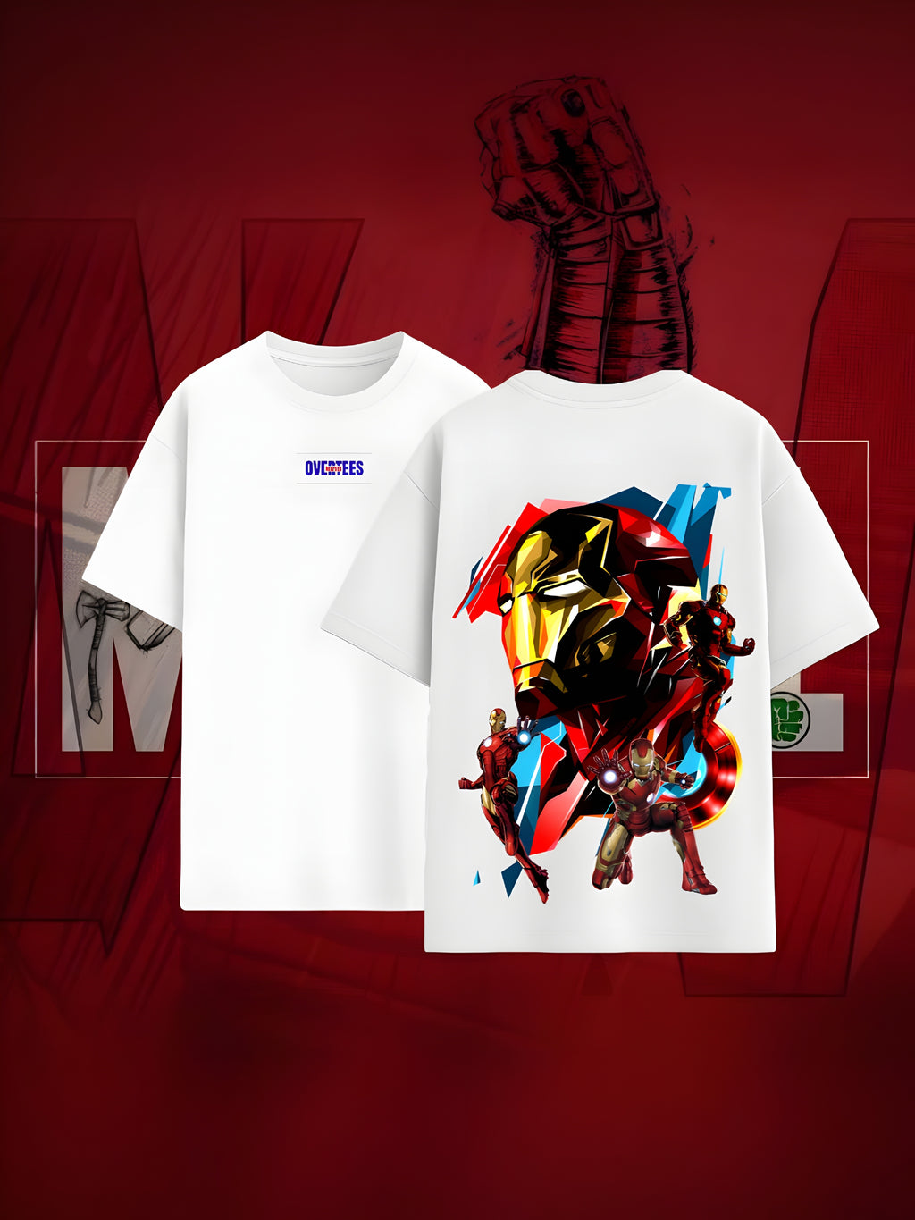 OVERTEES: MARVEL Edition "Iron Man" oversized Tee