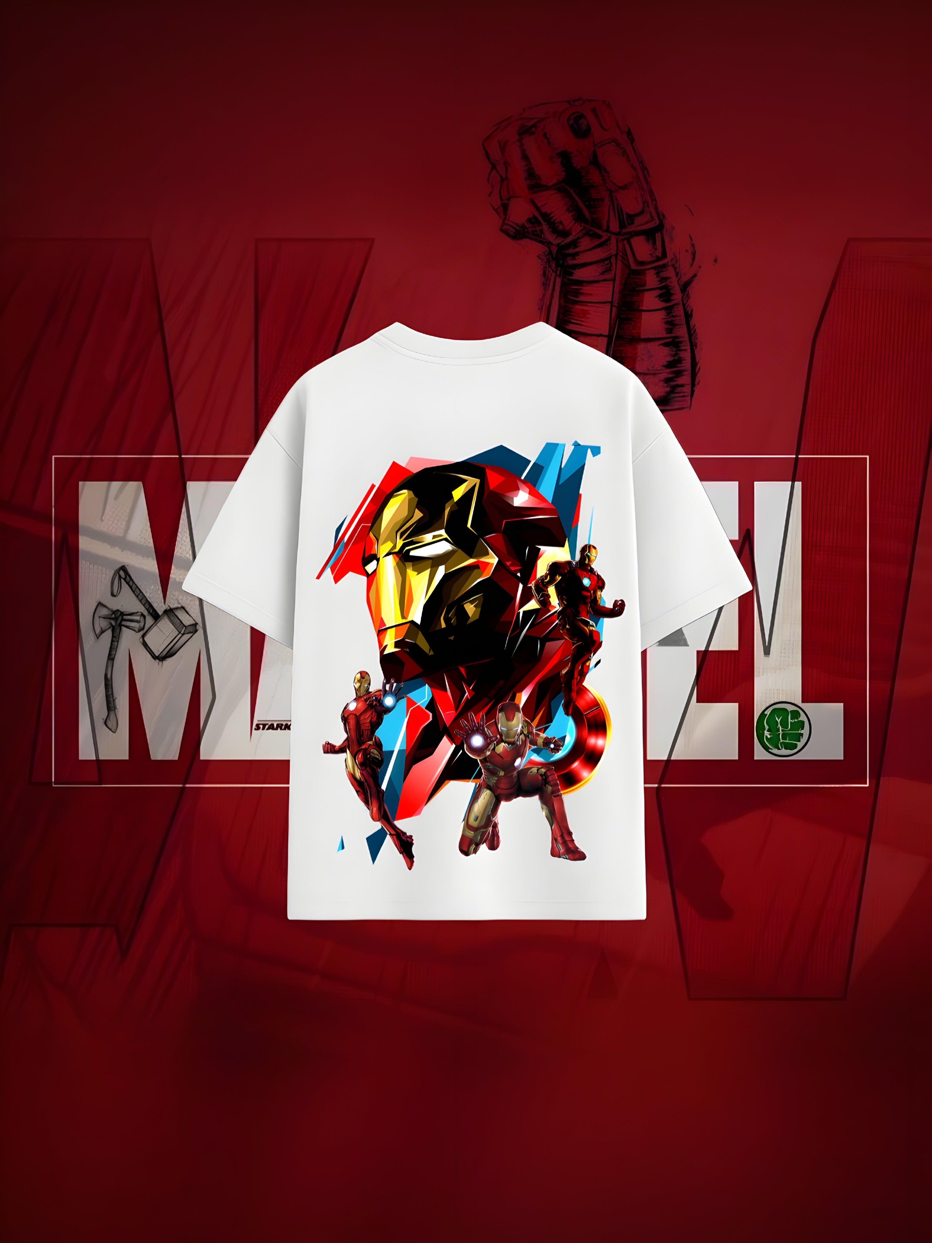 OVERTEES: MARVEL Edition "Iron Man" oversized Tee
