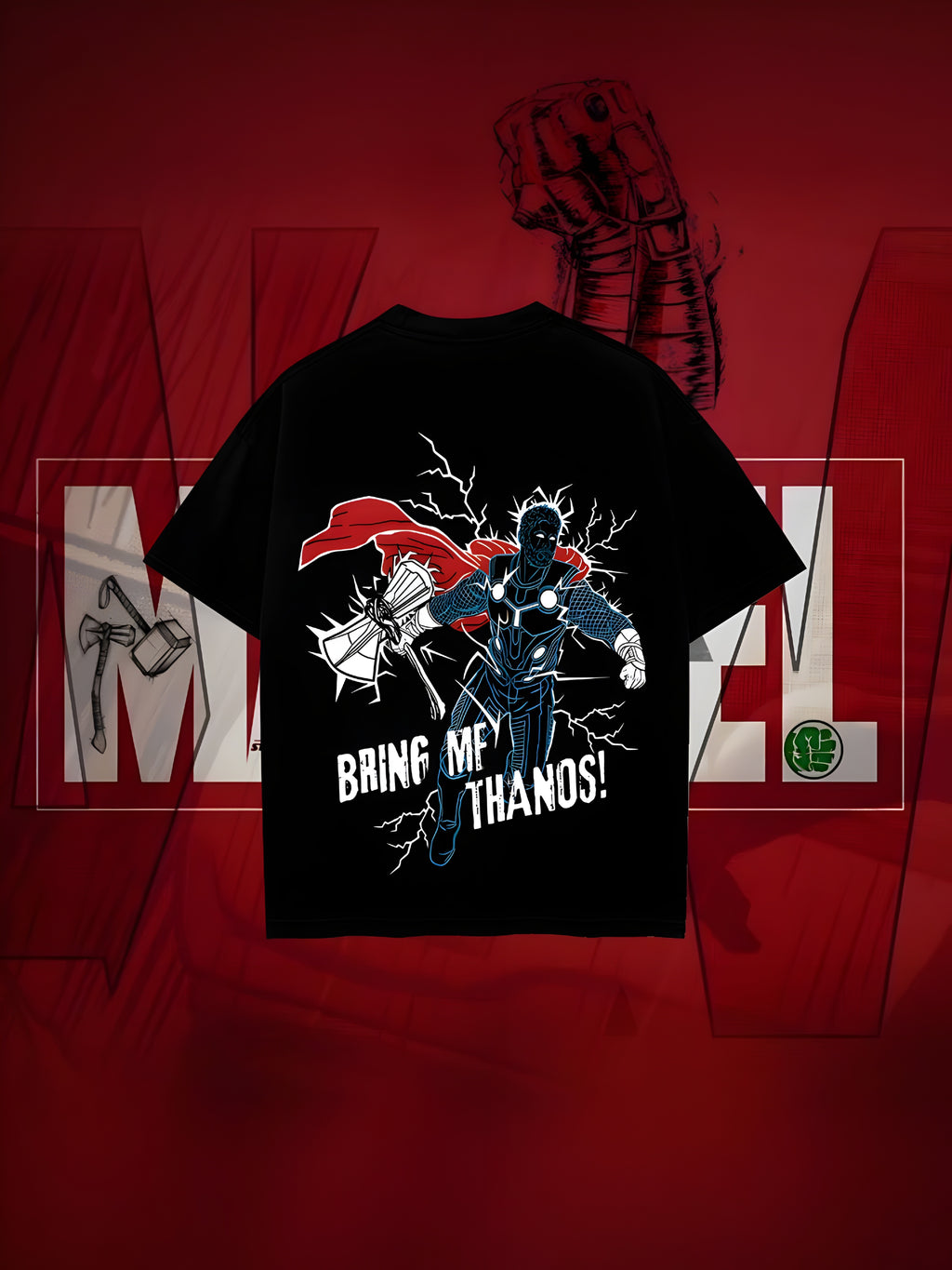 OVERTEES: Marvel edition "Bring me thanos" Oversized tee